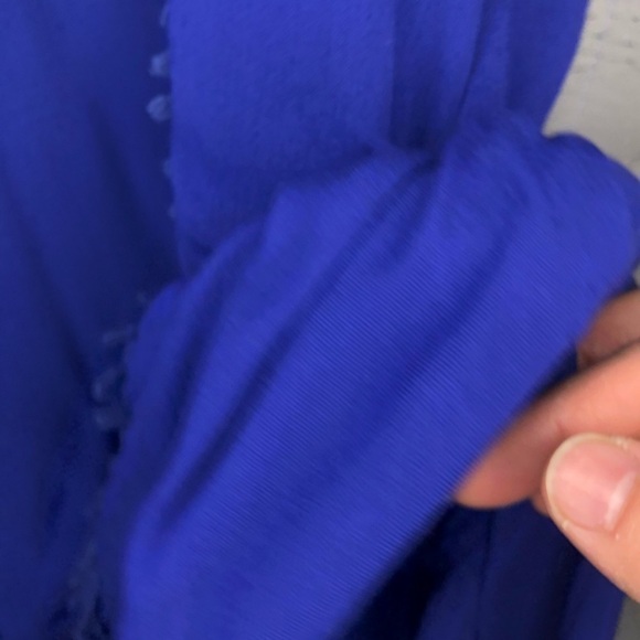 NWT Ellos Blue Lace Boho Dress Sz 12 - Picture 5 of 6